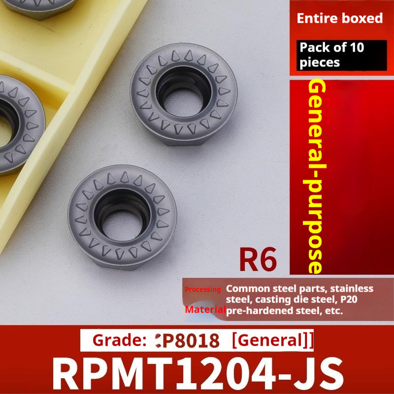 2042-CNC milling inserts, RPMW carbide R5 machining center, R4 milling machine, R6 milling inserts, RPMT round cutter cutters Shandong Denso Pricision Tools Co.,Ltd.